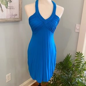 Spense Blue  Halter Dress